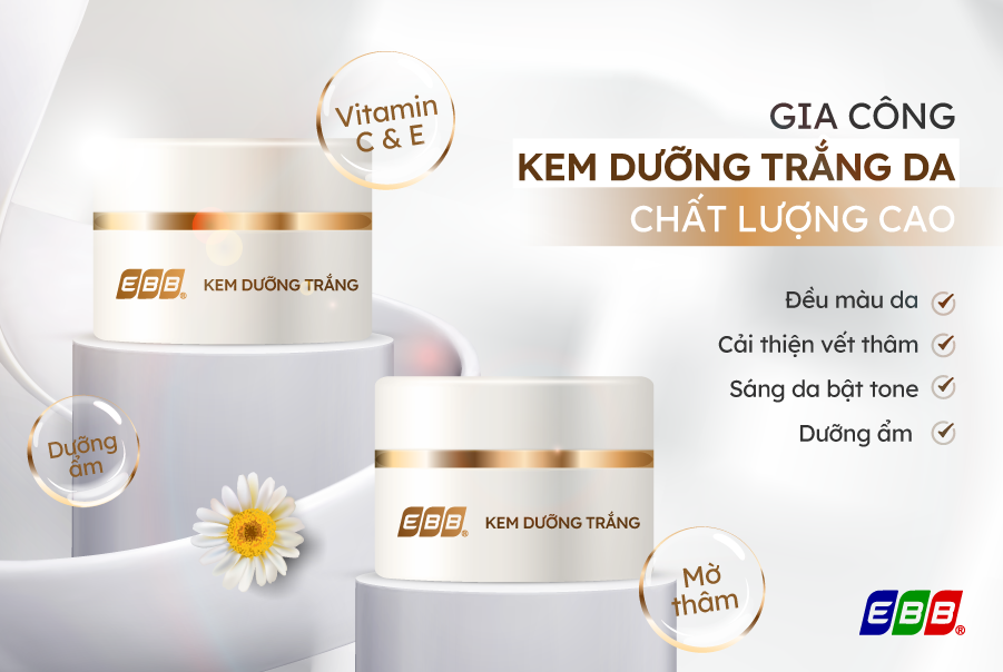 Gia công kem dưỡng trắng