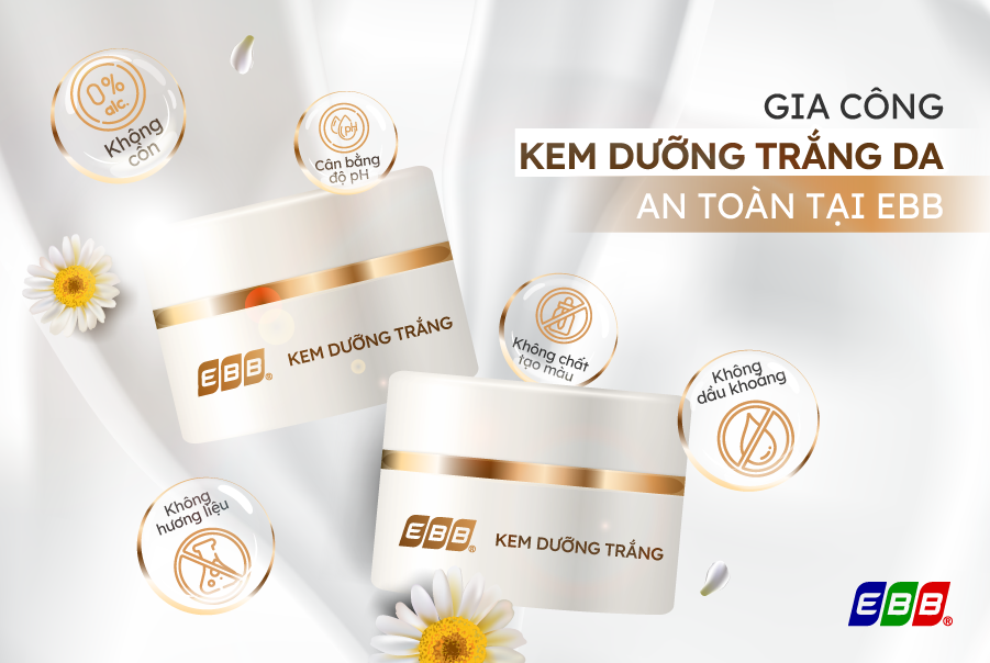 Gia công kem dưỡng trắng