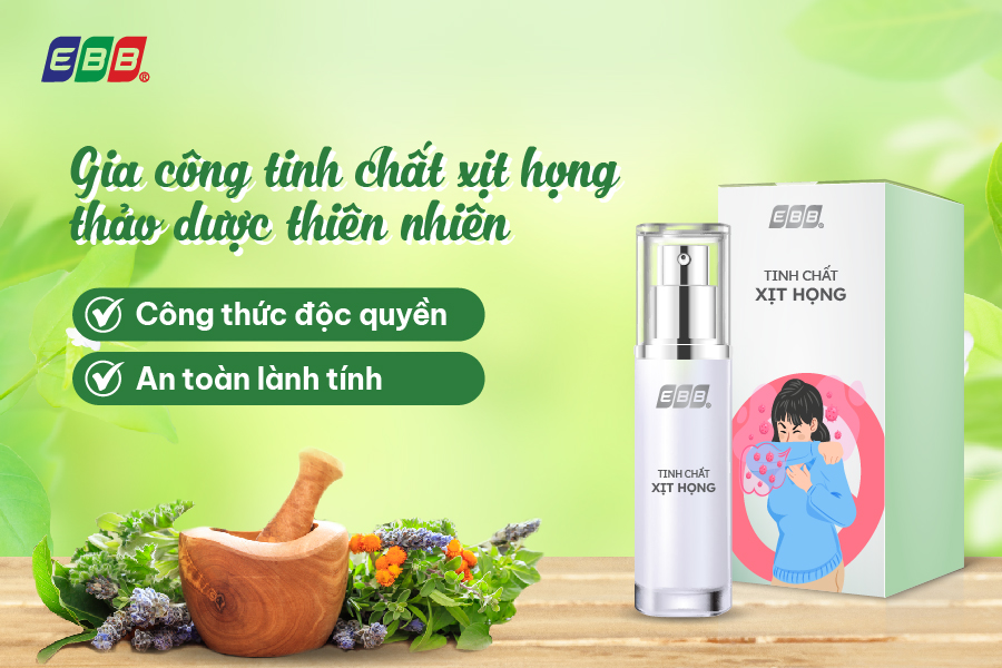 Gia công tinh chất xịt họng