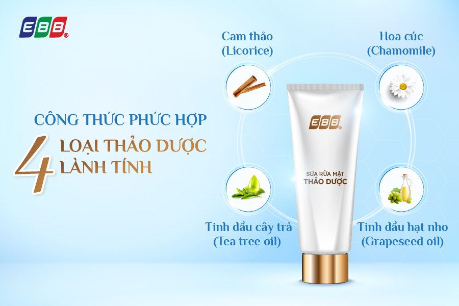 Gia công sữa rửa mặt thảo dược