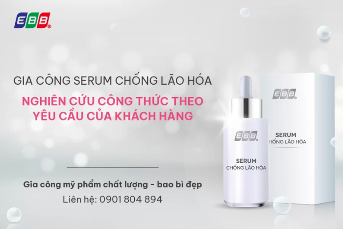 Gia công serum chống lão hoá chuẩn Hàn Quốc